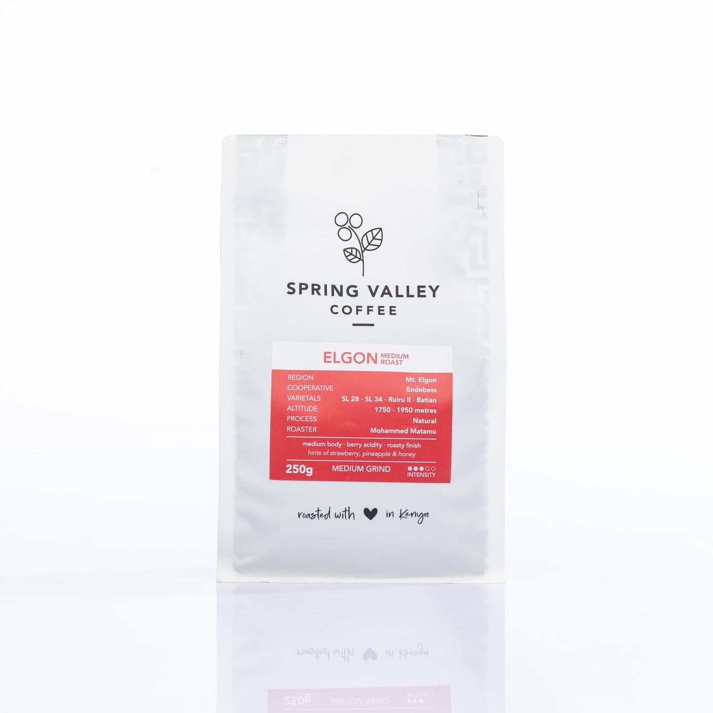 Spring Valley Medium Roast Coffee (Beans) - Elgon.
