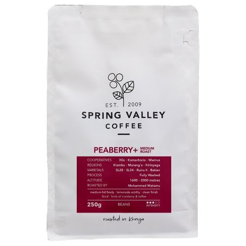 Spring Valley Medium Roast Coffee (Medium Grind) - Peaberry+ at zucchini