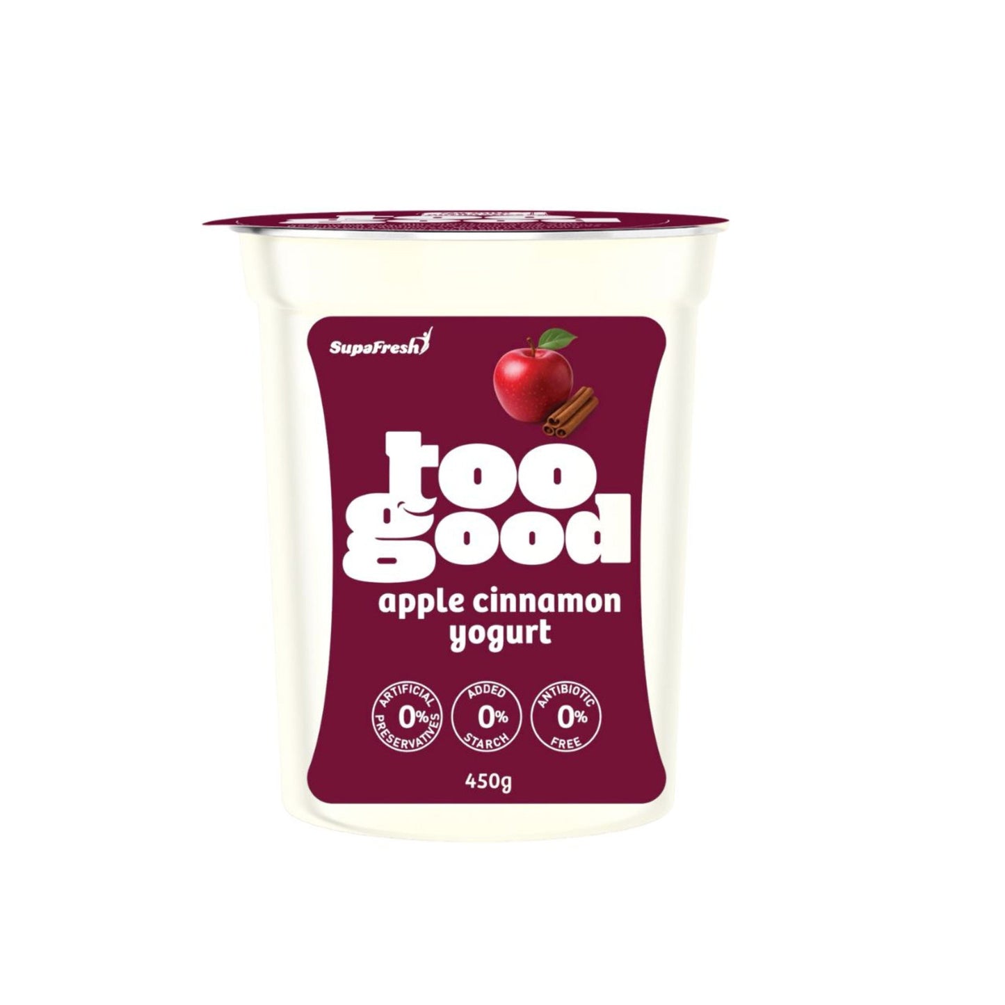 Too Good Apple Cinnamon Yogurt -450g