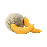 Cantaloupe melon at zucchini