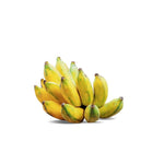 Fresh sweet Bananas at zucchini