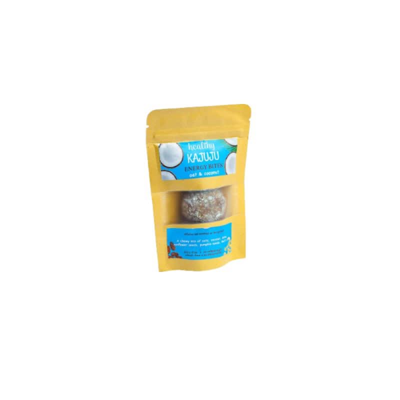 Healthy Kajuju Oat & Coconut Energy Bites at zucchini