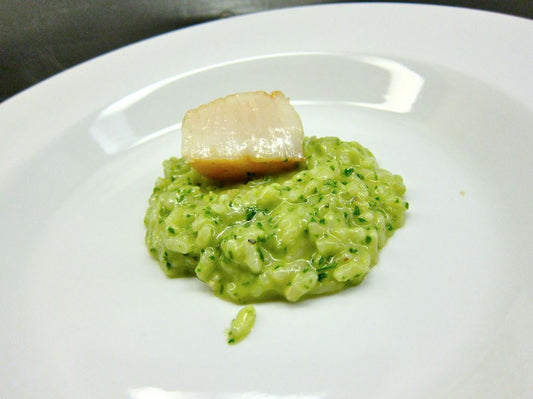 Oven Risotto with Kale Pesto