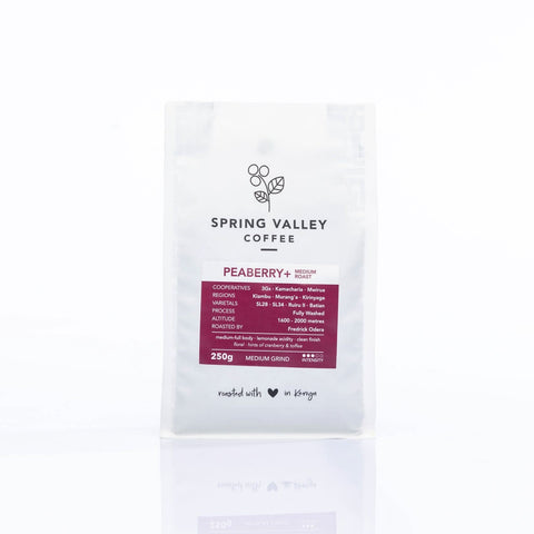 Spring Valley Medium Roast Coffee (Medium Grind) - Peaberry+