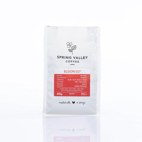 Spring Valley Medium Roast Coffee (Beans) - Elgon.