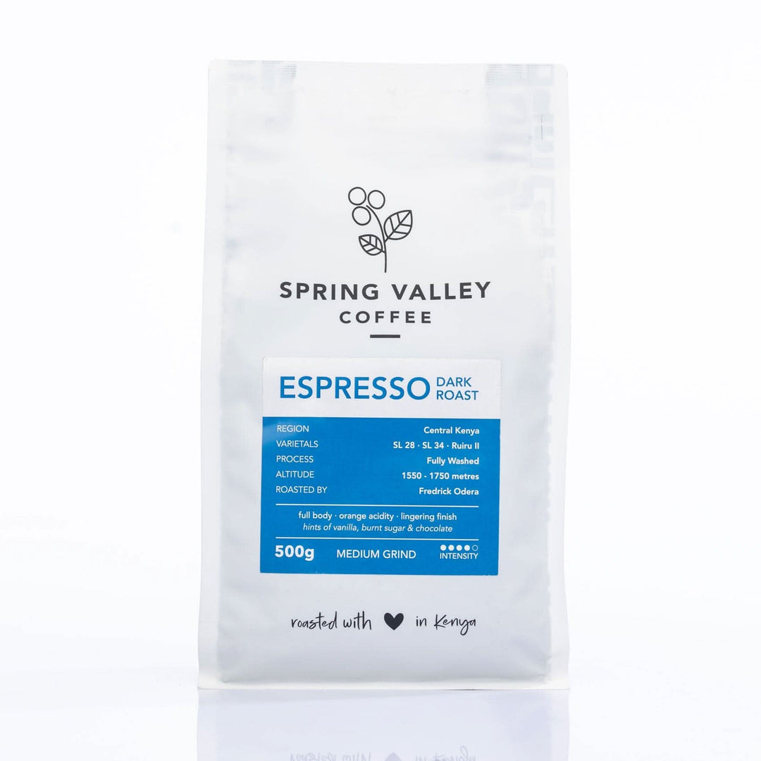 Spring Valley Dark Roast Coffee (Medium Grind)- Espresso – Zucchini ...
