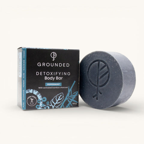 Grounded Body Bar Detoxifying (Charcoal & Mint) 150g