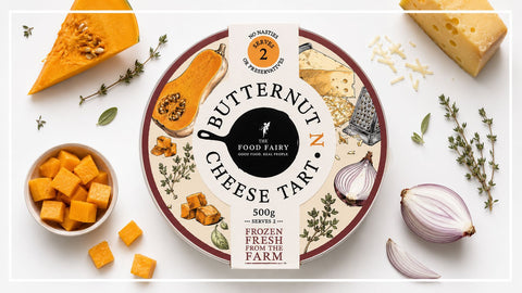 The Food Fairy Grab & Go Butternut n Cheese Tart