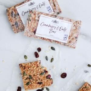 Tiramisu Cranberry & Oat Bar at zucchini