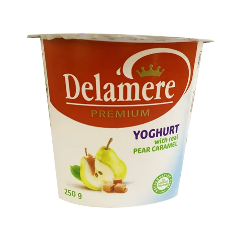 Delamere Premium Real Pear Caramel Yoghurt
