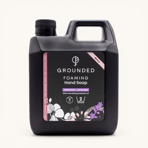 Grounded Foaming Hand Soap Geranium & Lavender 1L Refill