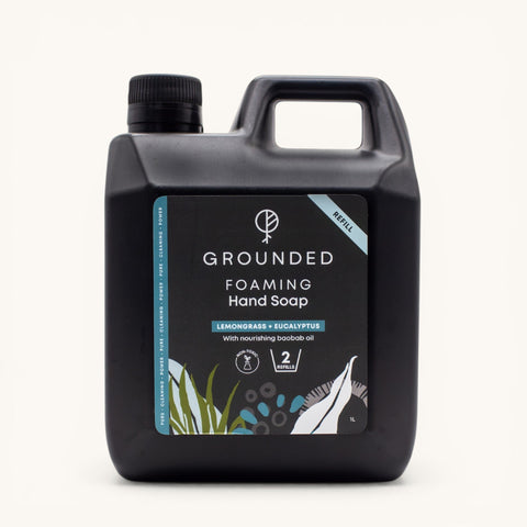Grounded Foaming Hand Soap Lemongrass & Eucalyptus - 1L Refill
