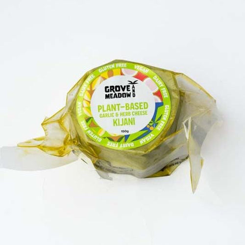 Grove and Meadow Plant Based Garlic & Herb Kijani Cheese at zucchini