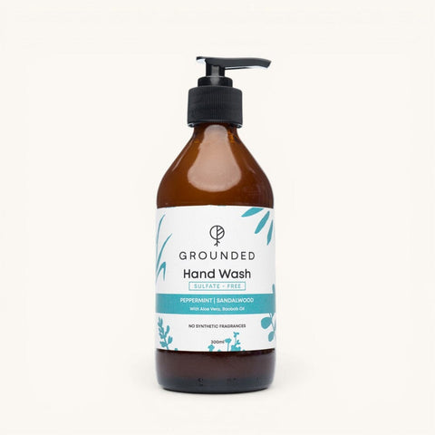Grounded Hand Wash Gel Peppermint + Sandalwood 300ml