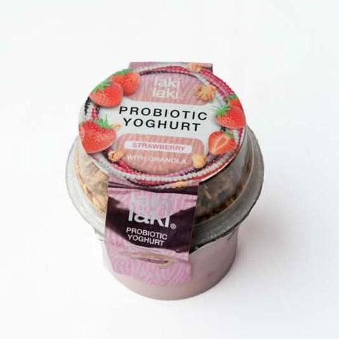 Laki Laki Probiotic Strawberry Yoghurt at zucchini