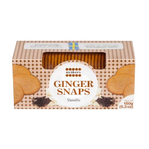 Nyakers Swedish Ginger Snaps - Vanilla Flavor