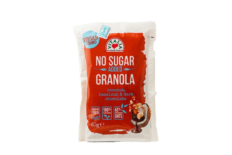 Vitalia No Sugar Added Granola - Coconut, Hazelnut & Dark Chocolate