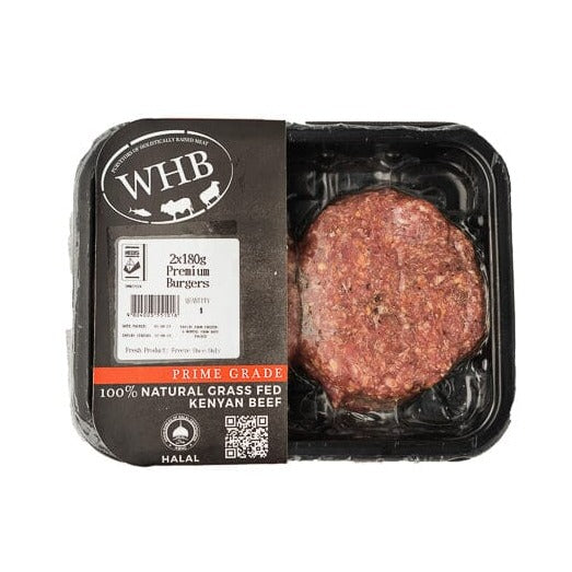 The Well Hung Butcher Premium Beef Burgers (2 x 180g)