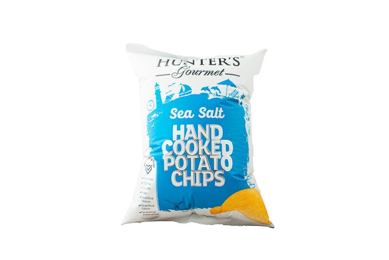 Hunter's Gourmet Hand Cooked Potato Chips - Sea Salt