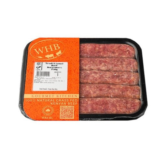 The Well Hung Butcher Traditional Beef Boerewors 750g