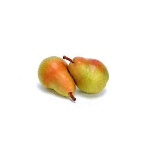 Imported red pears at zuchhini