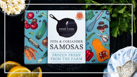 The Food Fairy Mini Feta & Coriander Samosas (8 Pcs)