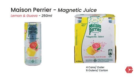 Maison Perrier Juice Lemon & Guava Can 250ml
