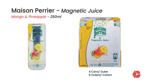 Maison Perrier Juice Mango & Pineapple Can 250ml