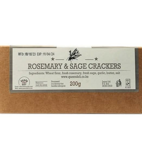 Queen Deli Rosemary & Sage Crackers 200g