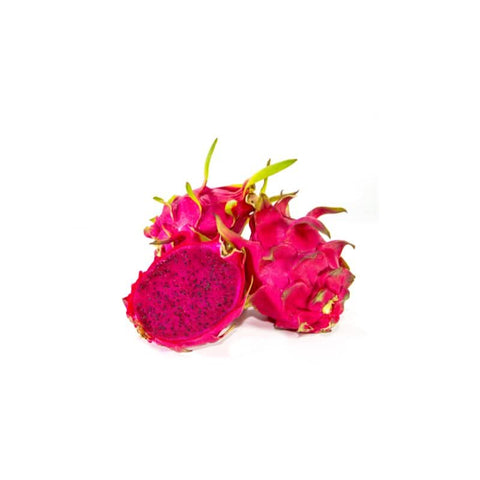 Red dragon fruit at zucchini