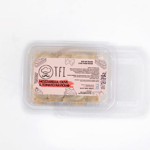 The Fat Italian - Mozarella, Olive & Tomato Ravioli