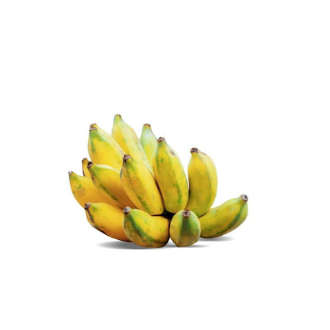 Fresh sweet Bananas at zucchini