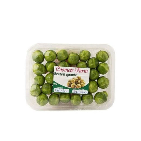 Brussels sprouts packed at zucchini.