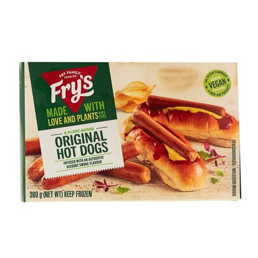Fry's Meat Free 8 Original Hot dogs at zucchini
