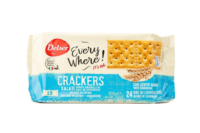 Delser Crackers - Unsalted 200g.