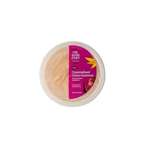 Zucchini caramelised onion hummus