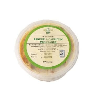 Zucchini Home Made Paneer & Capsicum Vegetable 500g