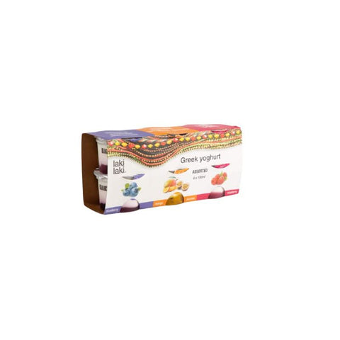 Laki Laki 6 Paack assorted greek yoghurt (Blueberry,mango-passion,raspberry) at zucchini